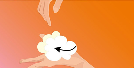 嫁接睫毛后正确的洗脸方式是？