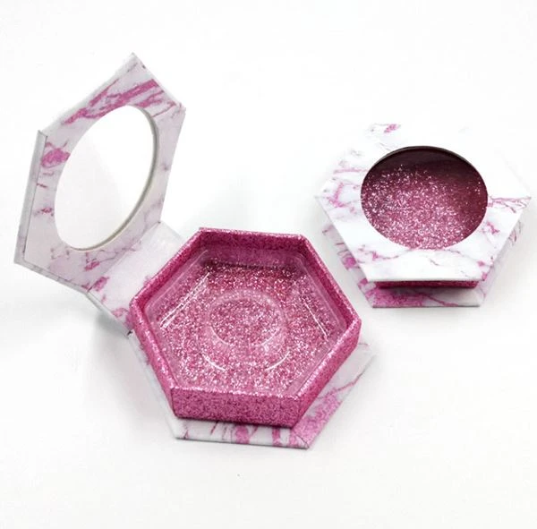 Hexagon Dark Pink Box with Window Hexagon Dark Pink Box with Window